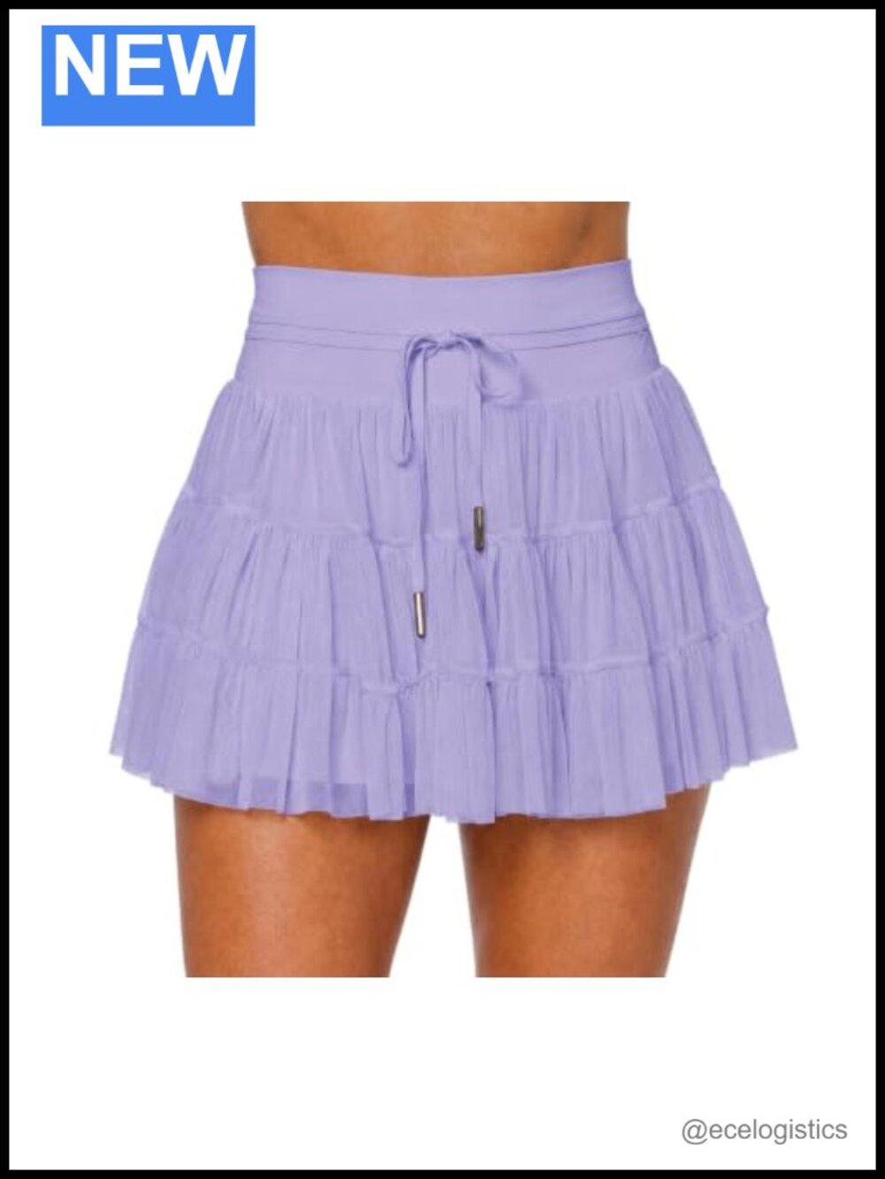 Women High Waist Ruffle Skort with Built-in Shorts Athletic Tennis Mini Skirt